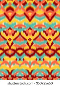 Abstract colorful vector seamless pattern, background with ethnic and tribal motifs, zigzag lines.