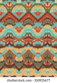Abstract colorful vector seamless pattern, background with ethnic and tribal motifs, zigzag lines.