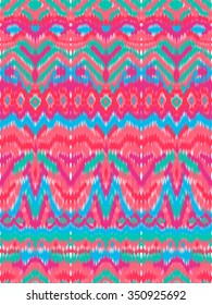 Abstract colorful vector seamless pattern, background with ethnic and tribal motifs, zigzag lines.