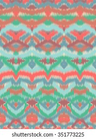 Abstract colorful vector seamless pattern, background with ethnic and tribal motifs, zigzag lines.