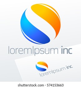 Abstract colorful vector sign. Logo for Business, Tourism and Travel 