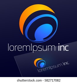 Abstract colorful vector sign. Logo for Business, Tourism and Travel