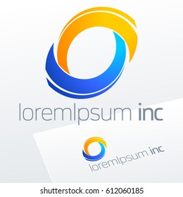 Abstract colorful vector sign. Logo for Business, Tourism and Travel 