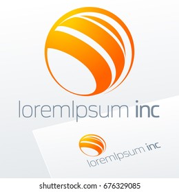 Abstract colorful vector sign. Logo for Business, Tourism and Travel 