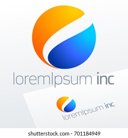 Abstract colorful vector sign. Logo for Business, Tourism and Travel