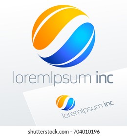 Abstract colorful vector sign. Logo for Business, Tourism and Travel.