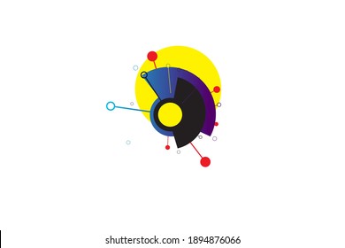 Abstract colorful vector symbol Design on white background