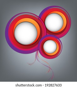 Abstract colorful vector template with copy space. Eps10