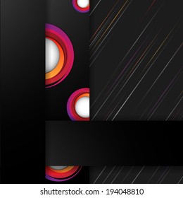 Abstract colorful vector template with copy space. Eps10