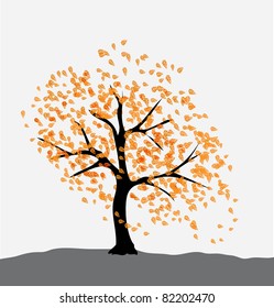 abstract colorful vector tree