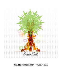 abstract colorful vector tree