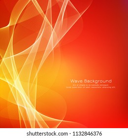 Abstract colorful vector wave background design