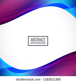 Abstract colorful vector wave background design