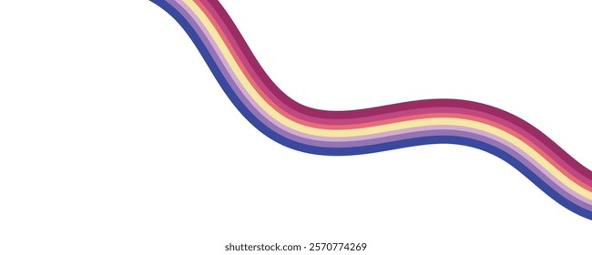 abstract colorful vector wave background