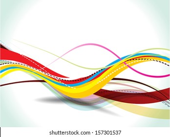 Abstract Colorful Vector Wave Vector illustration 