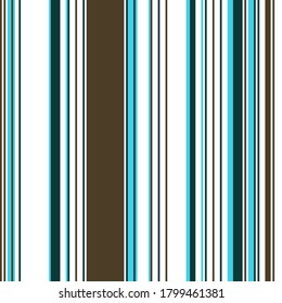 Abstract colorful vertical striped pattern for print (textile, wrapping, wallpaper). Seamless geometric background. EPS10 vector