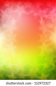 Abstract colorful vertical vector background with star shapes.