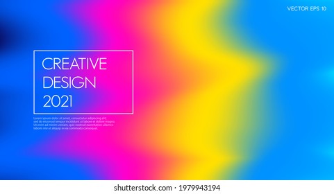 Abstract colorful vibrant gradient color background. Modern texture  design effect element. Vector