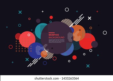 Abstract colorful vibrant pattern shape background