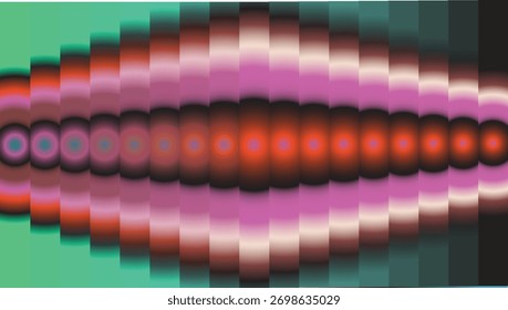 Resumo colorido vibrante Segmentado Gradiente Formato fundo. Fundo óptico ilusório.