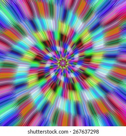 Abstract colorful vibrant spiral design background