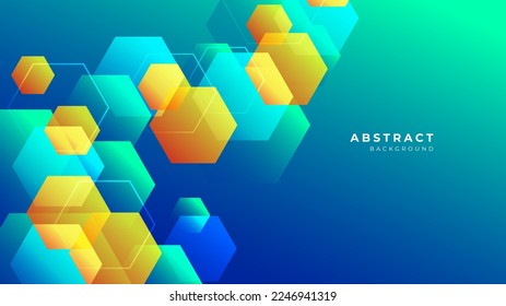 Abstract colorful vibrant vivid geometric shapes background. Vector abstract graphic design banner pattern presentation background web template.