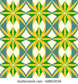 Abstract colorful vintage pattern. Good for tiles, printing on paper and fabric.