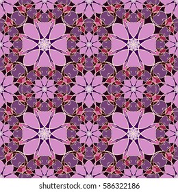 Abstract colorful vintage pattern. Good for tiles, printing on paper and fabric.