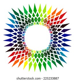 Abstract colorful vivid design element
