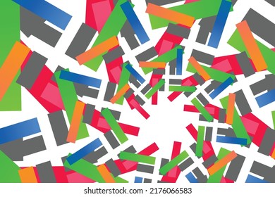 Resumen de diseño de papel pintado colorido y arte de fondo