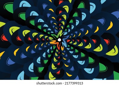 Abstract colorful wallpaper design and background art