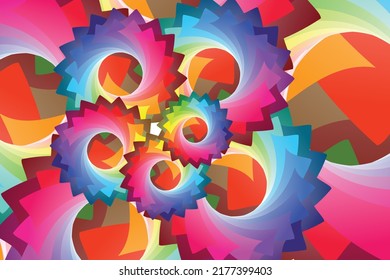 Resumen de diseño de papel pintado colorido y arte de fondo