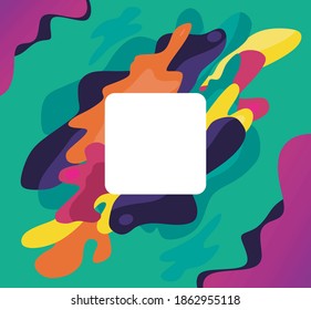 Resumen del archivo vectorial de fondo de escritorio colorido
