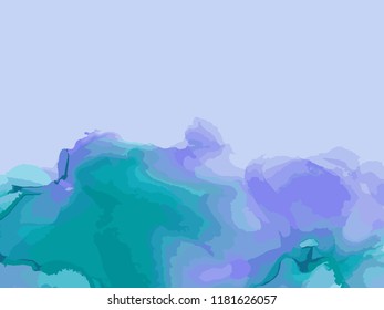 Abstract colorful water color art background. Hand paint on white background. Vector illustration

