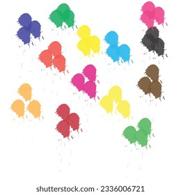 Abstract colorful water color for background.