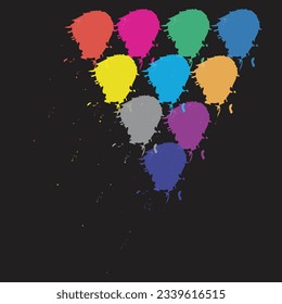 Abstract colorful water color for background.