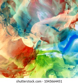 Abstract colorful watercolor background
