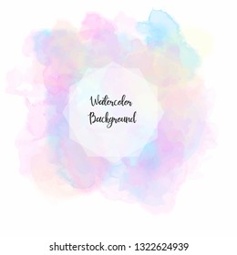 Abstract Colorful Watercolor Background