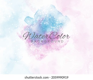 Abstract colorful watercolor for background. 