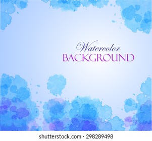 Abstract colorful watercolor background.