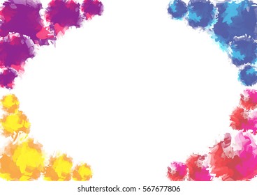 Abstract colorful watercolor background.