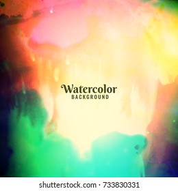 Abstract colorful watercolor background