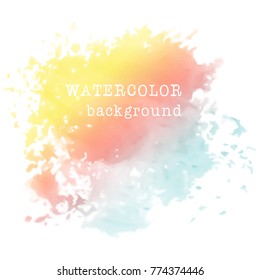 abstract colorful watercolor background