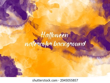 Abstract colorful watercolor background can used for halloween poster. Digital art painting.