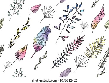 Abstract colorful watercolor background. Digital art pinting. Vector illustration