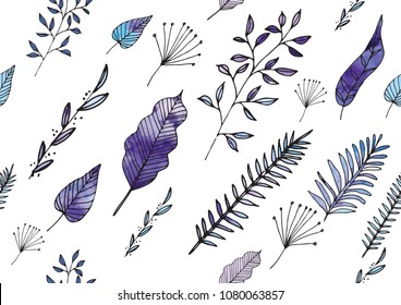 Abstract colorful watercolor background. Digital art pinting. Vector illustration