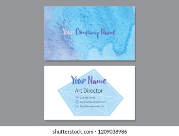 Abstract colorful watercolor background. Digital art pinting. Vector illustration