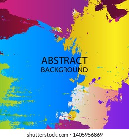 Abstract colorful watercolor for background, Digital art painting - vector