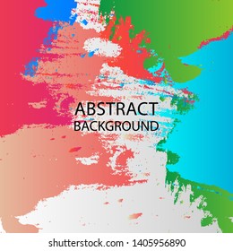 Abstract colorful watercolor for background, Digital art painting - vector