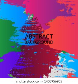 Abstract colorful watercolor for background, Digital art painting - vector